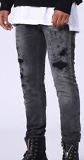 Jeans masculino DIESEL TEPPHAR slim cenoura botão mosca stretch preto 084NH-32 x 33 comprar usado  Enviando para Brazil