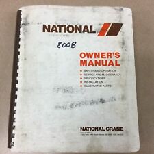 National 839B 856B 875B TRUCK CRANE SERVICE MANUAL PARTS BOOK OPERATION MAINT. for sale  Shipping to Canada