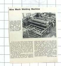Used, 1965 Wire Mesh Welding Machine British Federal Welder Machine Co Ltd Dudley for sale  Shipping to South Africa