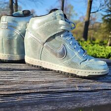 Nike Dunk Sky Hi Qs Disco Ball Hidden Wedge Heel High Silver Damskie 7 RZADKIE na sprzedaż  Wysyłka do Poland