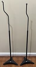 OMNI MOUNT Pair Cube Speaker Stands Pole with Triangle Base for sale  Shipping to South Africa