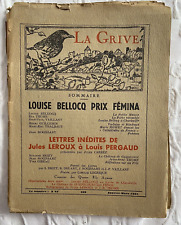 Ancienne revue grive d'occasion  Reims