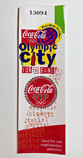 Juegos Olímpicos de Atlanta 1996: Boleto de bebida Coca-Cola Olympic City segunda mano  Embacar hacia Argentina