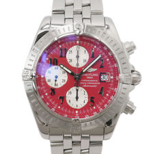 Usado, Breitling Chronomat Evolution A13356 mostrador vermelho cronógrafo automático masculino #U303 comprar usado  Enviando para Brazil