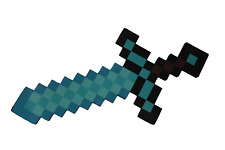 Espada Diamante Espuma Azul Minecraft 23""x12"" Arma Eva Suave Modelo Cosplay Juguete segunda mano  Embacar hacia Argentina