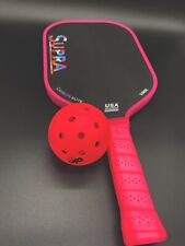 Usado, Pá de pickleball Supra Carbon Elite limitada rosa fibra de carbono alongada comprar usado  Enviando para Brazil