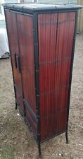 Bamboo Metal Wardrobe Armoire Cabinet Closet 2 Drawers. for sale  Dallas
