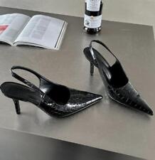 Usado, Sandalias de tacón alto de charol punta puntiaguda con hebilla correa zapatos de vestir para mujer segunda mano  Embacar hacia Argentina