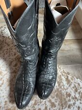 Botas masculinas Cowtown Cowboy 12D cauda de jacaré preta — ENVIO GRÁTIS comprar usado  Enviando para Brazil