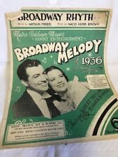 Partituras originais - Broadway Melody de 1936, usado comprar usado  Enviando para Brazil