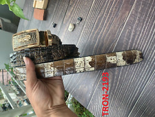Genuine crocodile alligator Natural skin belt buckle for men, Leather Men's Belt for sale  Shipping to South Africa