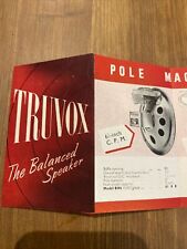 Truvox vintage speaker for sale  Shipping to Ireland