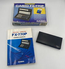 Calculadora de computadora personal Casio FX-770P de colección hecha en Japón en caja original, usado segunda mano  Embacar hacia Argentina