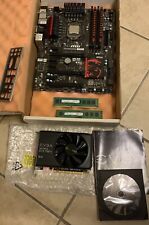 Used, MSI Z77A-GD65 GAMING Motherboard & EVGA GEFORCE GRX 750 TI Sc Graphics Card for sale  Shipping to South Africa