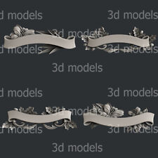 3d STL models for CNC, Artcam, Aspire, ribbon set for sale  Shipping to South Africa