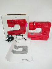Boxed John Lewis JL Mini Sewing Machine Limited Edition Red Working Hobby Craft for sale  Shipping to South Africa