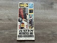 Folleto de catálogo de anuncios de accesorios para motocicletas y motociclistas Bates 1967 vintage segunda mano  Embacar hacia Mexico