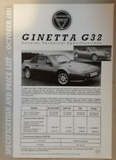 Ginetta g32 price for sale  BOURNE