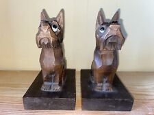 Pair carved wooden for sale  KINGSBRIDGE