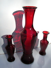 glass vases total 5 for sale  Whitney
