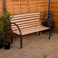 Slatted garden bench for sale  BRADFORD