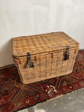 Vintage wicker trunk for sale  WORTHING