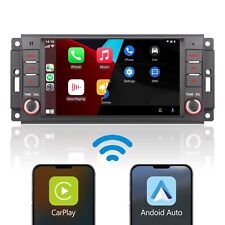 Coche estéreo para Jeep Wrangler Cherokee Dodge CarPlay Android automático alta potencia BT segunda mano  Embacar hacia Argentina