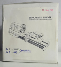 Brachert & Burger Modellbau 3x B-1010 & 1x B-1013 Drehbänke in *OVP*, usado comprar usado  Enviando para Brazil