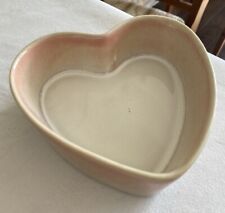 Ceramic pink heart for sale  WITNEY
