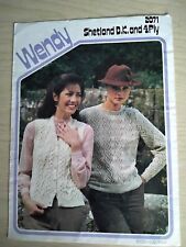 Wendy knitting pattern for sale  CHESTERFIELD