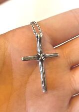 vtg JAMES AVERY RARE sterling silver CROSS PENDANT NECKLACE - see collection!! for sale  Weatherford