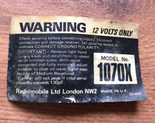 Replacement label radio for sale  TRURO