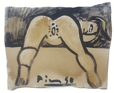 Picasso Pablo Art Hand Signed Devil Canvas Original vintage rare  oil No print for sale  Shipping to Canada