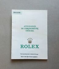 Rolex warranty booklet usato  Corropoli