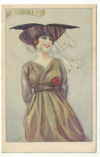 Cartão postal italiano S Bompard La Voilette The Veil 1920s moda feminina glamour comprar usado  Enviando para Brazil