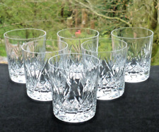 Set x6 Stuart Cut Crystal,Unsigned,Whisky Old Fashioned Tumbler Glasses 3 1/8", used for sale  Shipping to South Africa