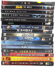 Lote DC Marvel DVD Filmes Batman Cavaleiro das Trevas/Rises X-Men Homem de Ferro Homem-Aranha 1,2,3 comprar usado  Enviando para Brazil