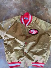 Vintage San Francisco 49ers Forty Niners Satin Jacket Chalk Line Size L for sale  Sacramento