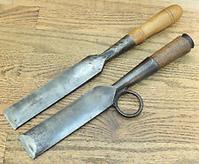 LARGE HUMP BACK TIMBER FRAMING CHISEL LOT-P. S. & W.-J. W. MIX-ANTIQUE HAND TOOL for sale  Shipping to Canada