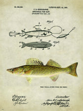 Vintage walleye pike for sale  Shipping to Ireland