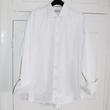 Eton Cambridge Cufflink Shirt Size 16” 41 Mens White Formal Work Office Smart, used for sale  Shipping to South Africa