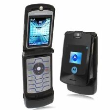 Teléfono móvil abatible original Motorola RAZR V3i desbloqueado negro 2G GSM segunda mano  Embacar hacia Argentina