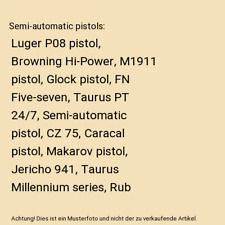 Semi automatic pistols gebraucht kaufen  Trebbin