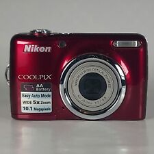 Nikon COOLPIX L23 10.1MP Digital Camera Red Excellent  for sale  Shipping to South Africa