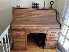 roll desk wood solid top for sale  Londonderry