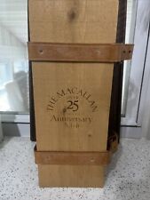 The Macallan, Anniversary Malt Whiskey Belted Wooden BOX ONLY for sale  Shipping to South Africa