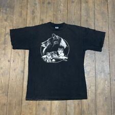 Vintage T-Shirt Lassie Dog Graphic Single Stitch Tee Black, Mens XL for sale  Shipping to South Africa