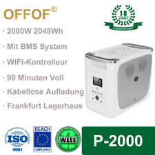 2000Wh Portable Power Station UPS Solar Generator E-Turbo WIFI Functions AC + DC, used for sale  Shipping to South Africa