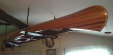 Wood Strip Built Canoe 17' L Wooden Boat without RIBS - Custom Hand Built - NEW, used for sale  Fox Lake