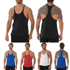 Used, Men Workout Tank Tops Fitness Muscle Sleeveless Shirts Gym Bodybuilding Vests for sale  Shipping to South Africa